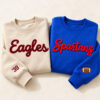 Chenille Yarn Embroidered Sweatshirt - front view
