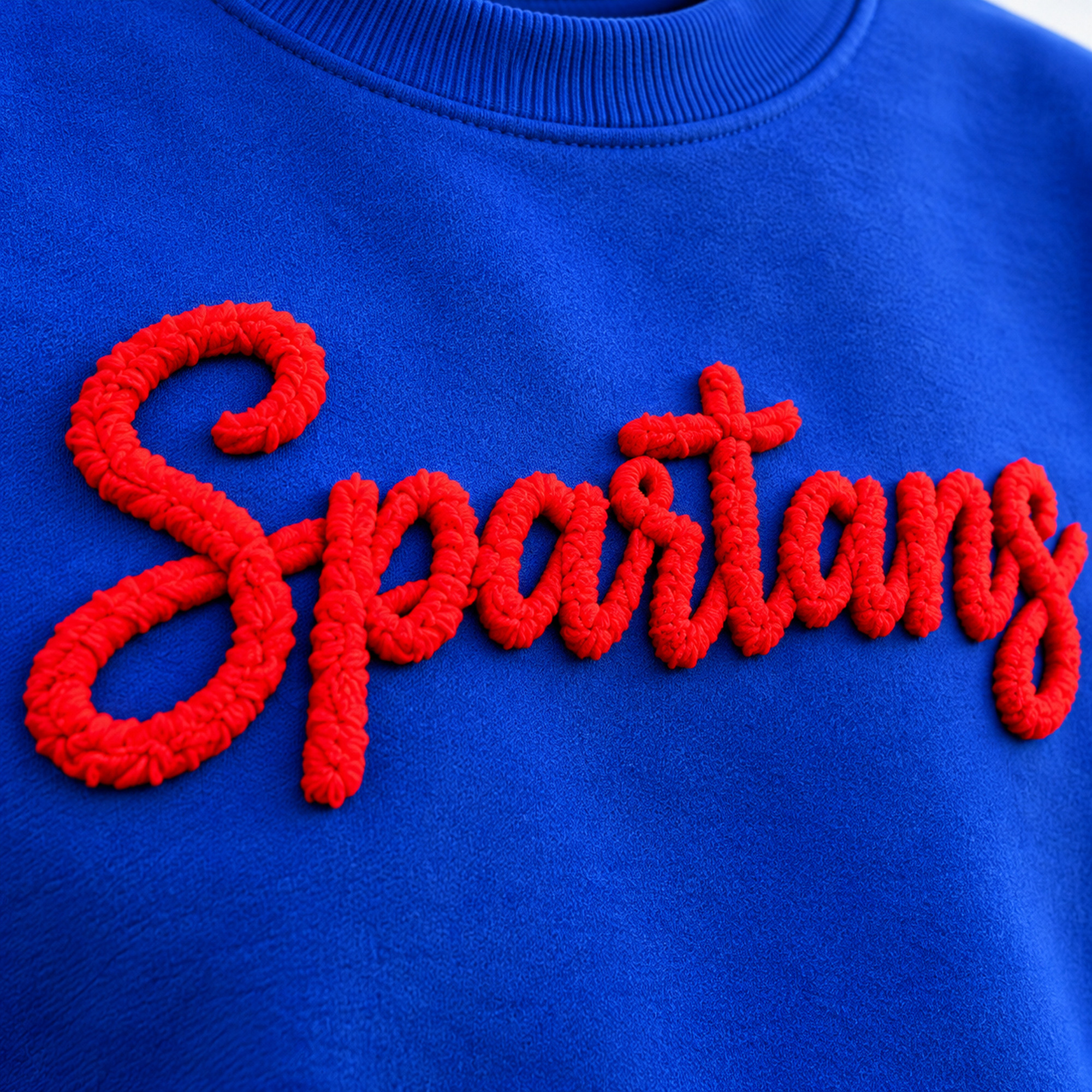 Chenille Yarn Embroidered Sweatshirt - color options